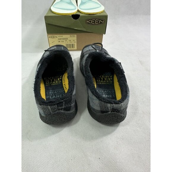 KEEN Howser III Slide Black Plaid Womens 5.5 EUC - Picture 4 of 7